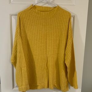 Old Navy Mustard Ribbed Turtleneck Sweater